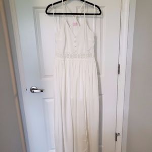 NEW Pink Lily White Maxi Dress!